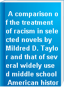 A comparison of the treatment of racism in selected novels by Mildred D. Taylor and that of several widely used middle school American history textbooks.