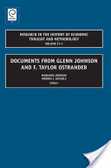 Documents from Glenn Johnson and F. Taylor Ostrander