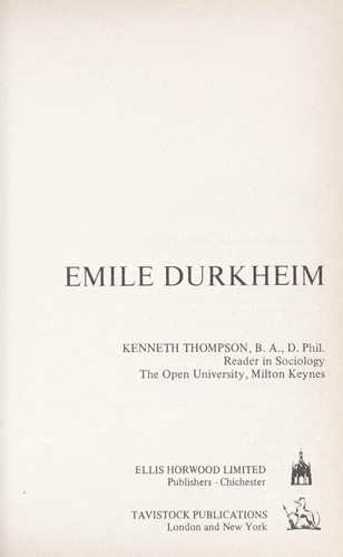 Emile Durkheim